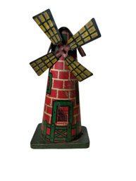 Vintage Tin  Lithograph Windmill Toy