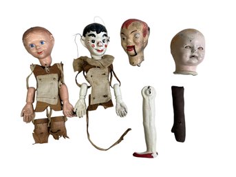 Vintage And Antique Marionette And Doll Parts