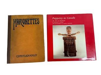 Two Vintage Books On Marionettes 1929 And Puppetry In Canada 1980