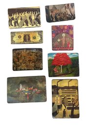 Lot Of Eight Modern Art Coasters