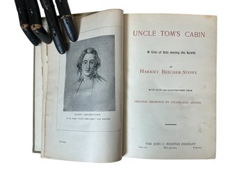 Antique 1897 Book Uncle Toms Cabin By Harriet Beecher Stowe Illustrated With 100 Illustrations