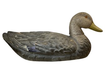 Vintage General Fibre Co Ariduck Duck Decoy Large Size 19.5 Inches Long