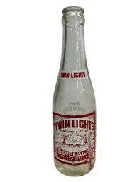 Vintage Twin Lights Beverage Soda Bottle Rockport MA