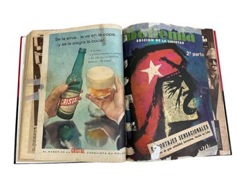 RARE 1959 Bohemia Edicion De La Libertad Fidel Castro Cuban Revolution Magazines Three Volumes Bound Together