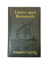 Vintage 1932 Book Rudyard Kipling Limits And Renewals