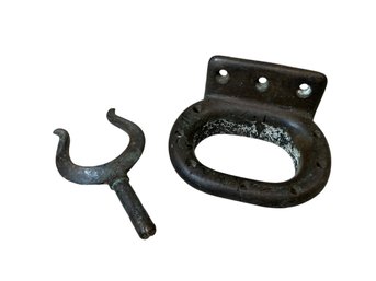 Antique Bronze Hawsehole And Oarlock Piece