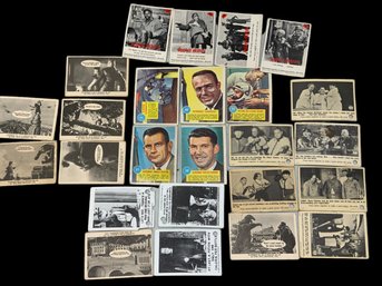 Various Vintage Trading Cards 3 Stooges, Hogans Heroes, Godzilla, Astronauts Etc