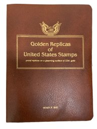 Golden Replicas Of US Stamps 22K Gold Proofs FDCs