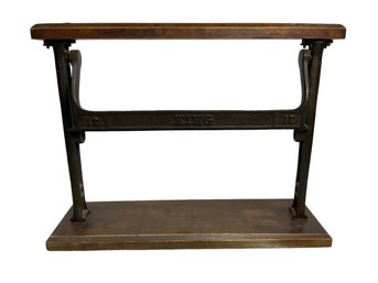 Antique General Store Butcher Paper Roll Holder Cutter Counter Top  Iron And Wood King 12