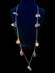 Vintage Boho Wizard Necklace Crystals And Stones
