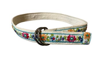 Vintage Embroidered Floral Dog Collar