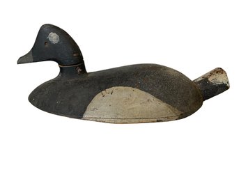 Fantastic Antique Primitive Folk Art Bluebill Duck Working Decoy