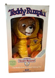 Vintage 1985 Teddy Ruxpin In Original Box With Cassettes And Story Book