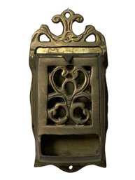 Bronze Wall Mount Match Safe