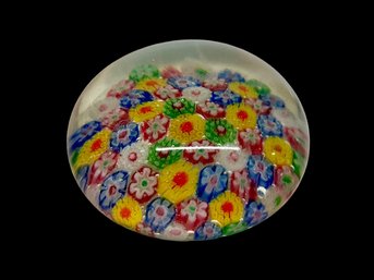 Millefiori Glass Paperweight