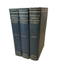 Antique 3 Volume Set Of Books 1920 History Of American Field Service In France WWI Told By Its Members