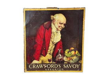 Vintage 1950s Crawfords Savoy Assorted Biscuits Tin