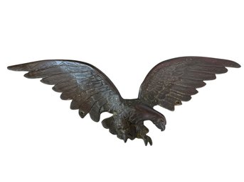 Vintage Heavy Bronze American Eagle Outdoor Decor