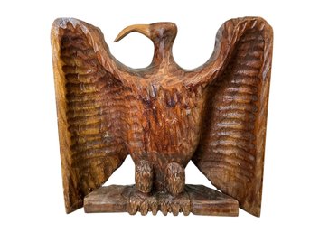 Funky And Fantastic Folk Art Carved Wood American Eagle