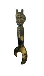 Antique Brass Devil Bottle Opener