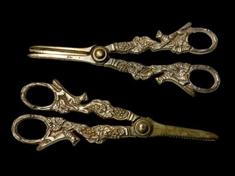 Two Pairs Of Victorian Grape Shears