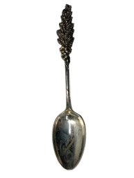 Sterling Silver Spoon Floral Handle Engraved Louise