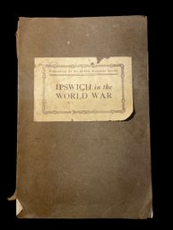 Ipswich In The World War 1920 Antique Book