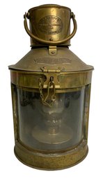 Vintage Brass Ships Stern Lantern Made By Davey Of London 1954