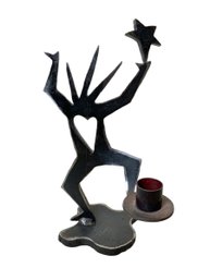 Ivan Mclean Metal Art Candle Holder Dancing Figure