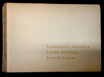 Finnish Scenes Vintage Finland Landscape Photo Book