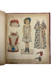 Antique Scrapbook Of Paper Dolls Around The World Little Cleopatra Little Diaz Little Vera Etc