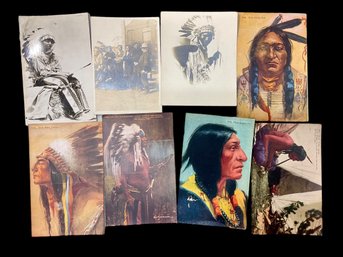Lot 8 Of Native American Postcards Including Real Photo