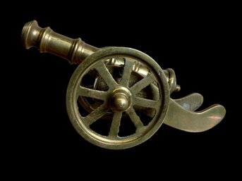 Small Brass Or Bronze Decorative Cannon