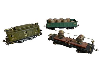 Antique Lionel Standard O Gauge Electric Train Locomotive No.8 No. 512 And Double Searchlight Car