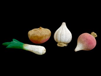 Carved Wooden Folk Art Vegetables