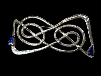 Abstract Artisan Made Sterling Brooch