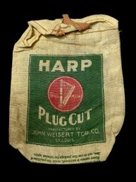 Vintage Or Antique Harp Plug Cut Tobacco Bag