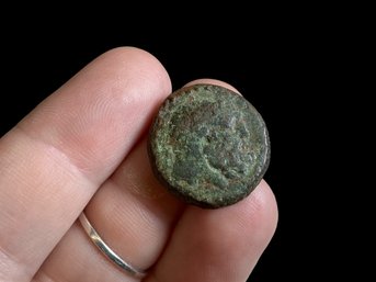 Ancient Greek Or Roman Coin With Bust A