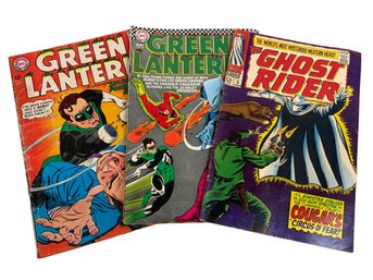 Trio Of Silver Age Comics Green Lantern And Marvel Ghost Rider