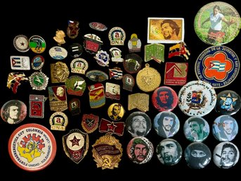 Big Batch Of Communist,Cuba, Che Guevara And Central American Pins