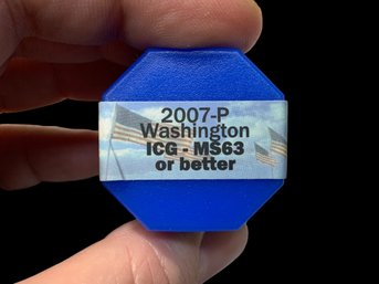 Container Of 2007P Washington Quarters Rated MS63 Or Better