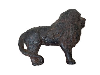 Heavily Corroded Old Lion Finding Cast Iron