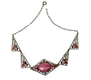 Stunning Art Deco Antique Costume Necklace