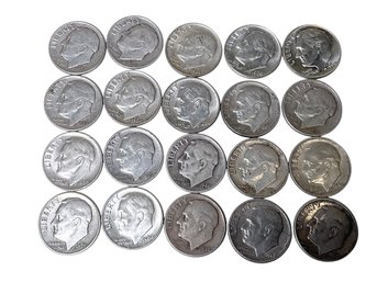 20 Silver Roosevelt Dimes 90 Percent Silver