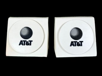 Kitschy Vintage Plastic ?  AT&T Bookends