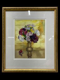 Still Life Watercolor Of Flowers By Marguerite S Pearson