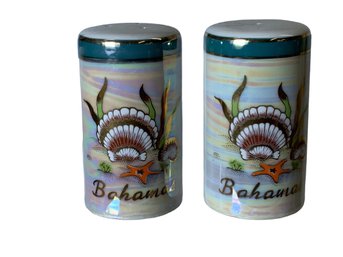 Vintage Bahamas Salt And Pepper Shaker Set Porcelain