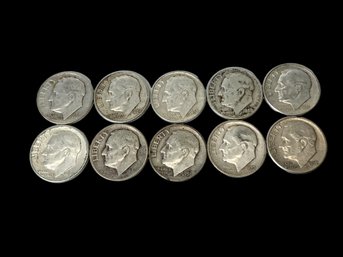 10 - 90 Percent Silver Roosevelt Dimes