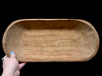 Hand Carved Large Wooden Bowl