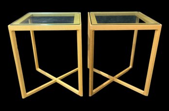 First Pair Of Marc Krusin Side Tables Made By Knoll Furniture Size Medium Modern